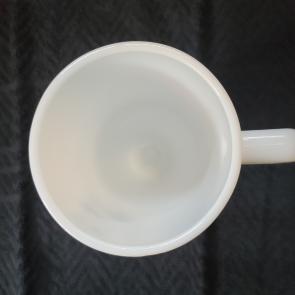 Vintage 1970s Bill Davey Golf Comic Milk Glass Pedestal Mug - Picture 4 of 4